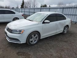 Salvage cars for sale at Bowmanville, ON auction: 2015 Volkswagen Jetta Base