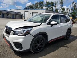 Salvage cars for sale from Copart Arlington, WA: 2019 Subaru Forester Sport
