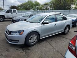 Salvage cars for sale at Moraine, OH auction: 2015 Volkswagen Passat S