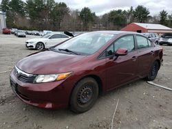 Honda salvage cars for sale: 2012 Honda Civic LX