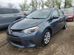 Salvage cars for sale from Copart Bridgeton, MO: 2015 Toyota Corolla L