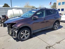 Salvage cars for sale at Littleton, CO auction: 2017 Toyota Rav4 XLE