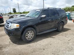 Salvage cars for sale at Miami, FL auction: 2012 Ford Expedition XLT