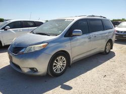 Salvage cars for sale from Copart San Antonio, TX: 2012 Toyota Sienna XLE
