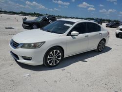 Salvage cars for sale from Copart Arcadia, FL: 2013 Honda Accord Sport