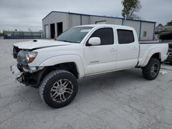 Salvage cars for sale from Copart Tulsa, OK: 2011 Toyota Tacoma Double Cab Long BED