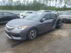 Salvage cars for sale at Harleyville, SC auction: 2017 Honda Accord LX