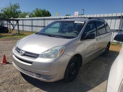 Salvage cars for sale from Copart Sacramento, CA: 2004 Toyota Sienna CE