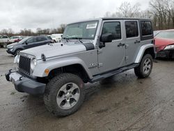 Salvage cars for sale from Copart Ellwood City, PA: 2017 Jeep Wrangler Unlimited Sahara