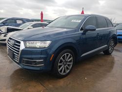 Salvage cars for sale at Grand Prairie, TX auction: 2018 Audi Q7 Premium Plus