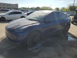 Salvage cars for sale at Wilmer, TX auction: 2022 Tesla Model Y