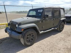 Salvage cars for sale at Houston, TX auction: 2015 Jeep Wrangler Unlimited Sport