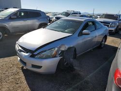 Salvage cars for sale from Copart Tucson, AZ: 2005 Honda Accord EX