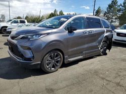 Salvage cars for sale at Denver, CO auction: 2022 Toyota Sienna XSE