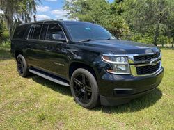 Salvage cars for sale from Copart Ocala, FL: 2017 Chevrolet Suburban C1500 LT