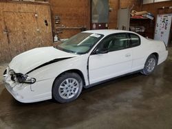 Chevrolet salvage cars for sale: 2004 Chevrolet Monte Carlo LS