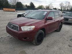 Toyota Highlander Limited salvage cars for sale: 2010 Toyota Highlander Limited