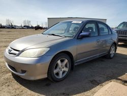 Salvage cars for sale from Copart Rocky View County, AB: 2005 Honda Civic EX