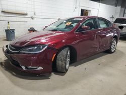 Salvage cars for sale at Blaine, MN auction: 2015 Chrysler 200 C