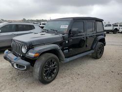 Jeep Wrangler salvage cars for sale: 2022 Jeep Wrangler Unlimited Sahara 4XE