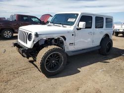 Salvage cars for sale at Brighton, CO auction: 2022 Jeep Wrangler Unlimited Sahara