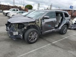 Salvage cars for sale from Copart Wilmington, CA: 2019 Toyota Highlander SE