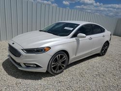Salvage cars for sale from Copart Arcadia, FL: 2017 Ford Fusion Titanium