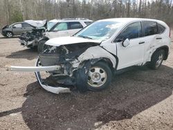 Salvage cars for sale from Copart Bowmanville, ON: 2012 Honda CR-V LX
