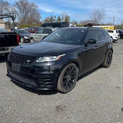 Salvage cars for sale at East Granby, CT auction: 2018 Land Rover Range Rover Velar R-DYNAMIC HSE