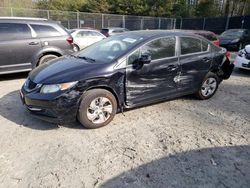 Salvage cars for sale at Waldorf, MD auction: 2013 Honda Civic LX