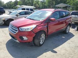 Salvage cars for sale at Savannah, GA auction: 2018 Ford Escape SEL