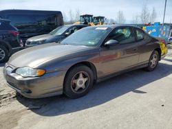 Chevrolet Montecarlo salvage cars for sale: 2003 Chevrolet Monte Carlo LS