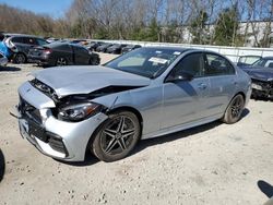 Salvage cars for sale at North Billerica, MA auction: 2024 Mercedes-Benz C 300 4matic