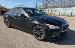 Salvage cars for sale at Woodhaven, MI auction: 2015 Infiniti Q50 Base