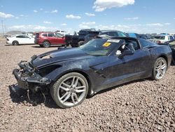 Chevrolet salvage cars for sale: 2015 Chevrolet Corvette Stingray Z51 1LT