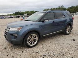 Salvage cars for sale at Houston, TX auction: 2018 Ford Explorer XLT
