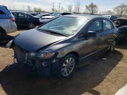 Salvage cars for sale from Copart Elgin, IL: 2010 Honda Civic EX