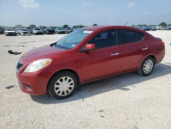 Salvage cars for sale from Copart San Antonio, TX: 2012 Nissan Versa S