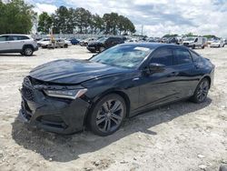 Salvage cars for sale at Loganville, GA auction: 2021 Acura TLX Tech A