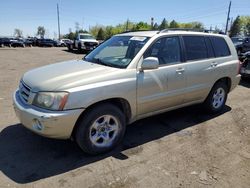 Salvage cars for sale from Copart Denver, CO: 2003 Toyota Highlander