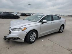 Salvage cars for sale at Wilmer, TX auction: 2017 Ford Fusion S