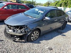 Salvage cars for sale from Copart Riverview, FL: 2015 Toyota Corolla L