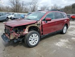 Salvage cars for sale from Copart Ellwood City, PA: 2018 Subaru Outback 2.5I Premium