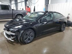 Salvage cars for sale at Ham Lake, MN auction: 2023 Tesla Model 3