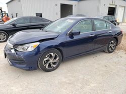 Salvage cars for sale at New Braunfels, TX auction: 2016 Honda Accord LX