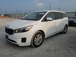 Salvage cars for sale at Haslet, TX auction: 2017 KIA Sedona LX