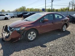 Salvage cars for sale from Copart Hillsborough, NJ: 2015 Honda Civic LX