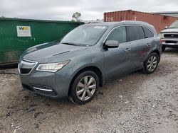 Salvage cars for sale at Hueytown, AL auction: 2015 Acura MDX Advance