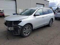 Salvage cars for sale at Woodburn, OR auction: 2015 Nissan Pathfinder S