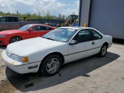 Salvage cars for sale at Duryea, PA auction: 1991 Ford Thunderbird LX